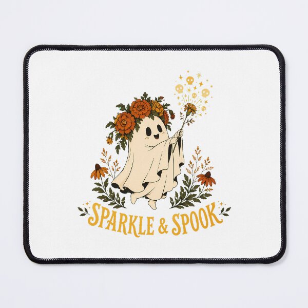 Item preview, Cottagecore Flower Crown Ghost Autumn Marigold Spirit designed and sold by chattsuede.