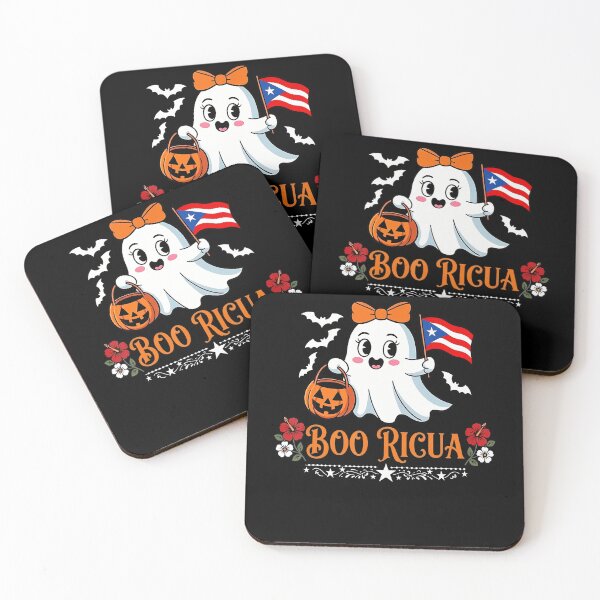 Item preview, Boo Ricua Puerto Rico Flag Funny Cute Ghost Halloween designed and sold by smiadraspi.