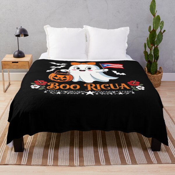 Item preview, Boo Ricua Puerto Rico Flag Funny Cute Ghost Halloween designed and sold by smiadraspi.
