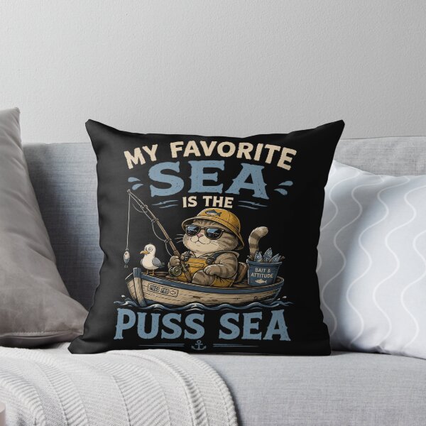 Item preview,  My  Favorite Sea is The Puss-Sea designed and sold by TheEndDesign.