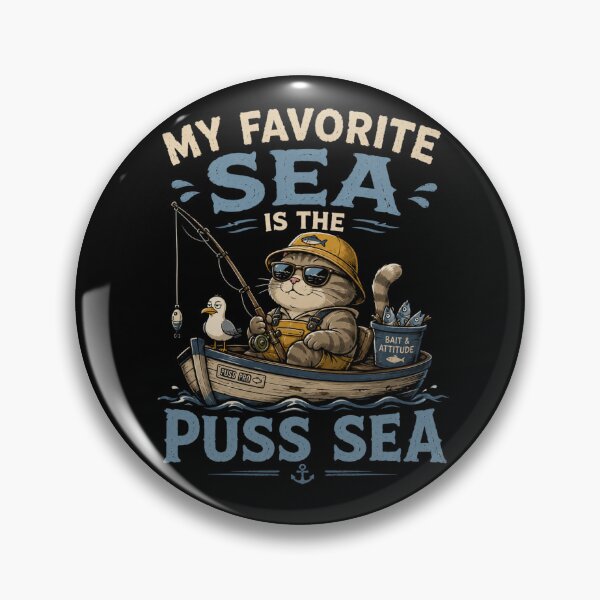 Item preview,  My  Favorite Sea is The Puss-Sea designed and sold by TheEndDesign.