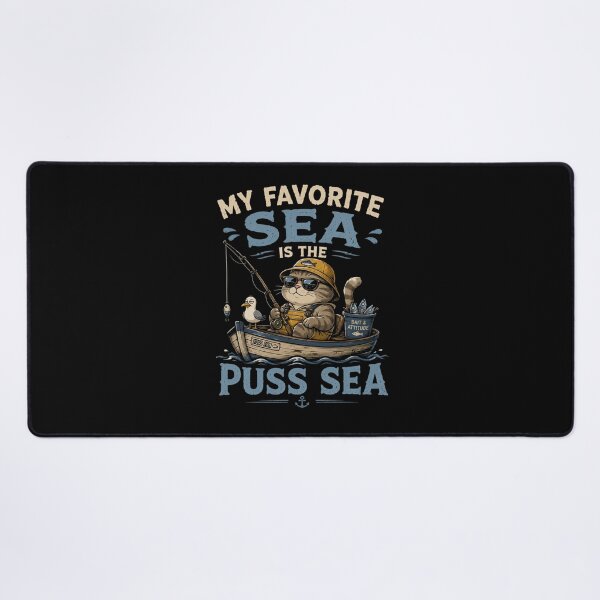 Item preview, My Favorite Sea is The Puss-Sea designed and sold by TheEndDesign.