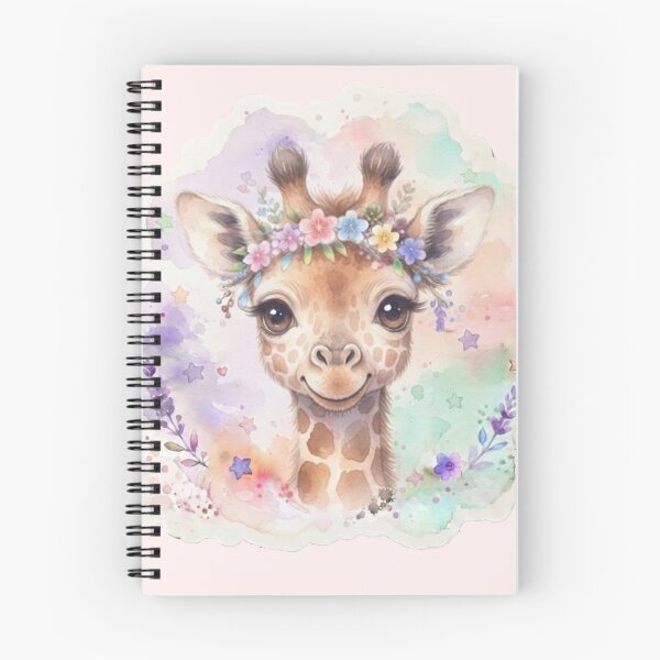 Item preview, Pastel Kawaii Giraffe Floral Crown Coffee Mug & Cute Baby Giraffe Sticker designed and sold by Miming.