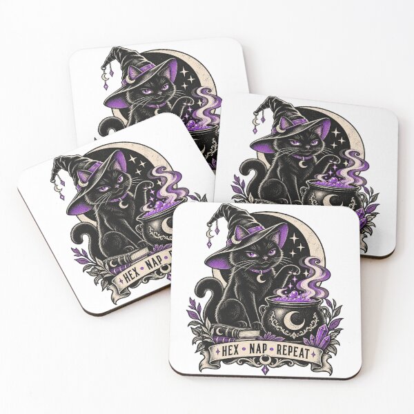 Item preview, Witch Cat – Hex Nap Repeat designed and sold by Univers-shop.