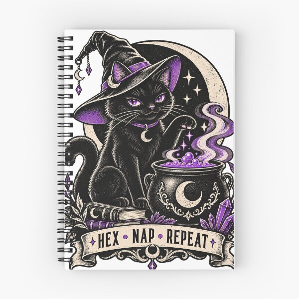 Item preview, Witch Cat – Hex Nap Repeat designed and sold by Univers-shop.