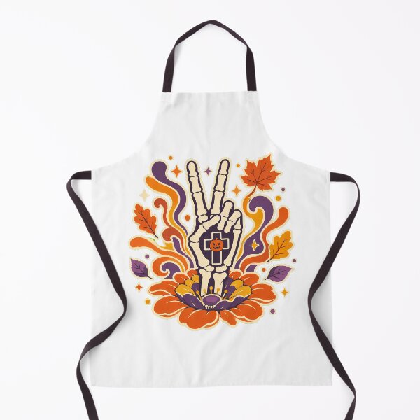 Item preview, Groovy Christian Autumn Peace Hand With Pumpkin Cross designed and sold by chattsuede.