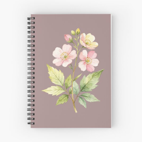 Item preview, Branch of flowers in pink and yellow watercolor designed and sold by mixoubraw.