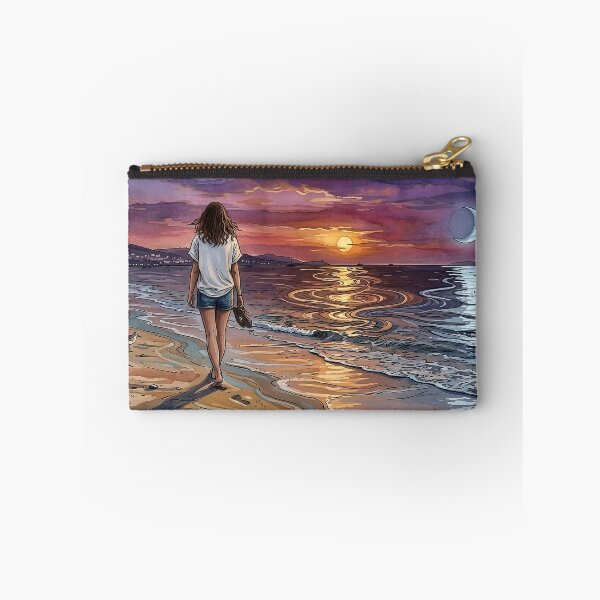 Item preview, Copy of Sunset Beach – Ocean Sunset, Crescent Moon & Dreamy Coastal Aesthetic designed and sold by Y-MOONSTAR.