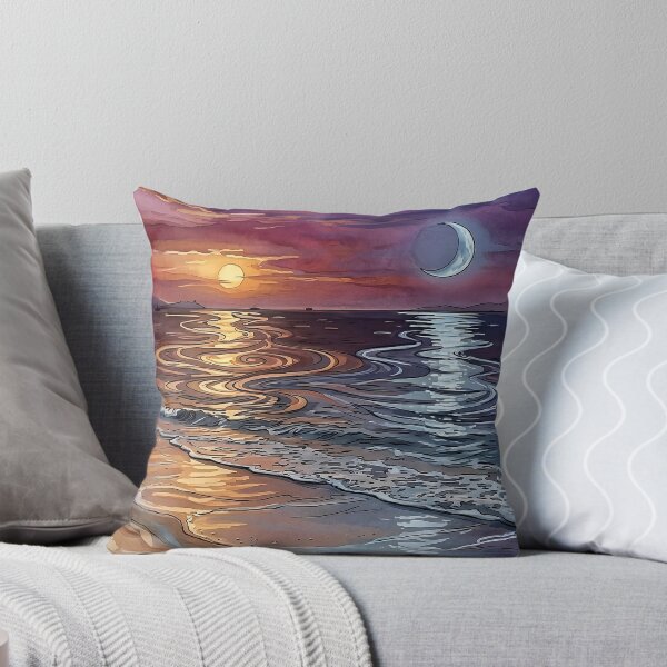Item preview, Copy of Sunset Beach – Ocean Sunset, Crescent Moon & Dreamy Coastal Aesthetic designed and sold by Y-MOONSTAR.