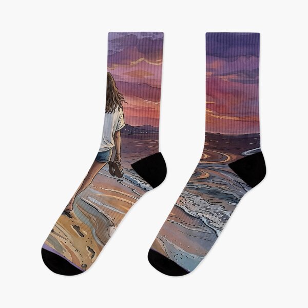 Item preview, Copy of Sunset Beach – Ocean Sunset, Crescent Moon & Dreamy Coastal Aesthetic designed and sold by Y-MOONSTAR.