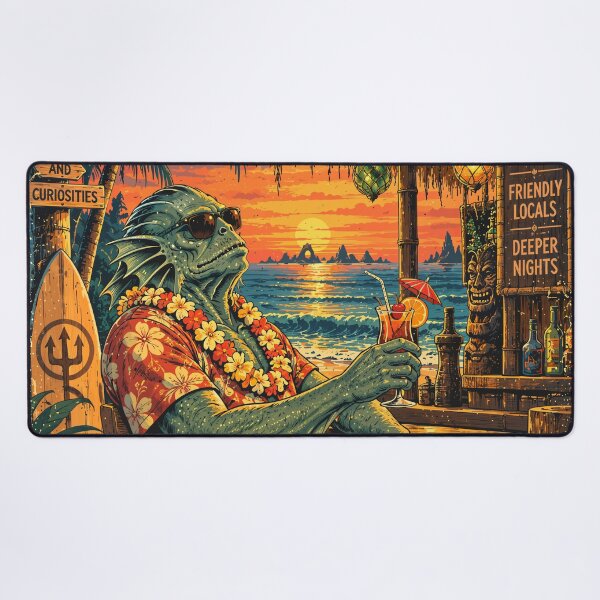 Item preview, Innsmouth Tiki Bar – Strange Drinks & Friendly Locals designed and sold by GEEK-FACTORY-EU.