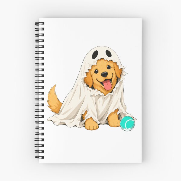 Item preview, Ghost Golden Retriever Puppy Halloween Spooky Dog designed and sold by chattsuede.