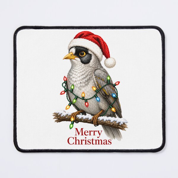 Item preview, Merry Christmas Noisy Miner – Australian Christmas Bird designed and sold by SVALANART.