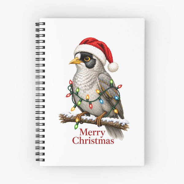 Item preview, Merry Christmas Noisy Miner – Australian Christmas Bird designed and sold by SVALANART.