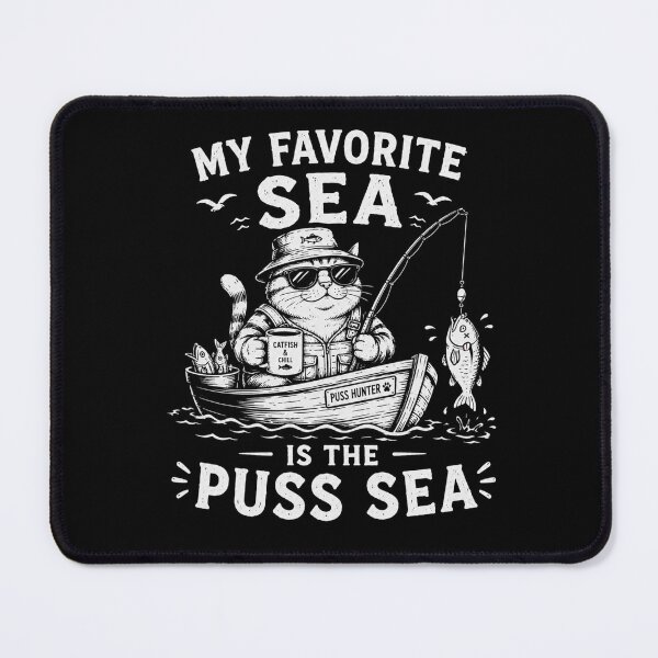 Item preview, My Favorite Sea is The Puss-Sea designed and sold by TheEndDesign.