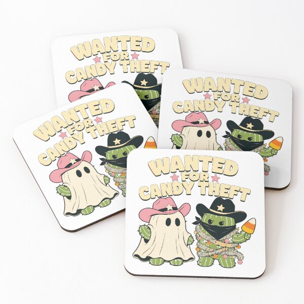 Item preview, Western Halloween Cactus Ghost Candy Bandit designed and sold by chattsuede.