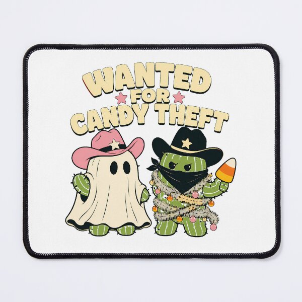 Item preview, Western Halloween Cactus Ghost Candy Bandit designed and sold by chattsuede.