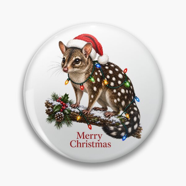 Item preview, Merry Christmas Eastern Quoll – Cute Australian Christmas Animal designed and sold by SVALANART.