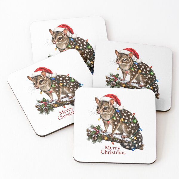 Item preview, Merry Christmas Eastern Quoll – Cute Australian Christmas Animal designed and sold by SVALANART.
