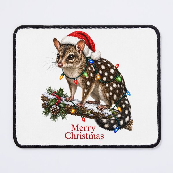 Item preview, Merry Christmas Eastern Quoll – Cute Australian Christmas Animal designed and sold by SVALANART.