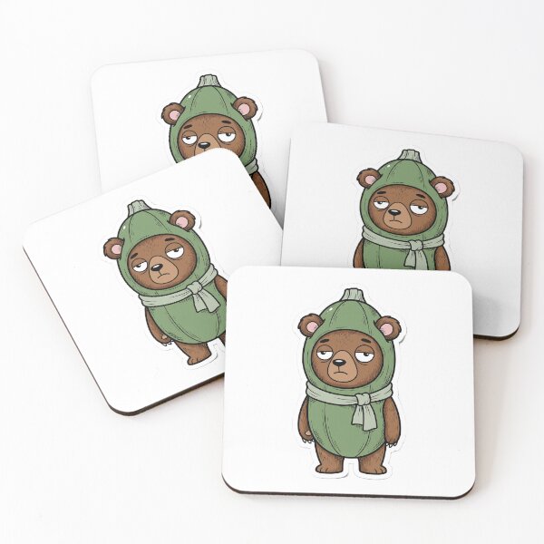 Item preview, Grumpy Pickle Bear Sticker Style designed and sold by Jackal's Box of Chaos.