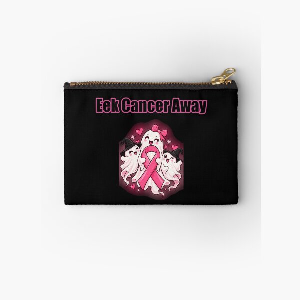 Item preview, Eek Cancer Away Pink Ribbon Awareness Fun designed and sold by Dreamsartistry.