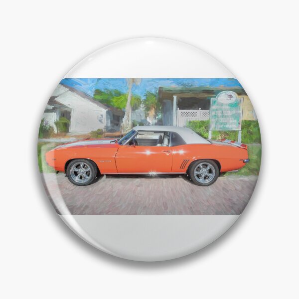 Item preview, 1969 Orange White Camaro RS 302 Convertible designed and sold by RichFrancoCars.