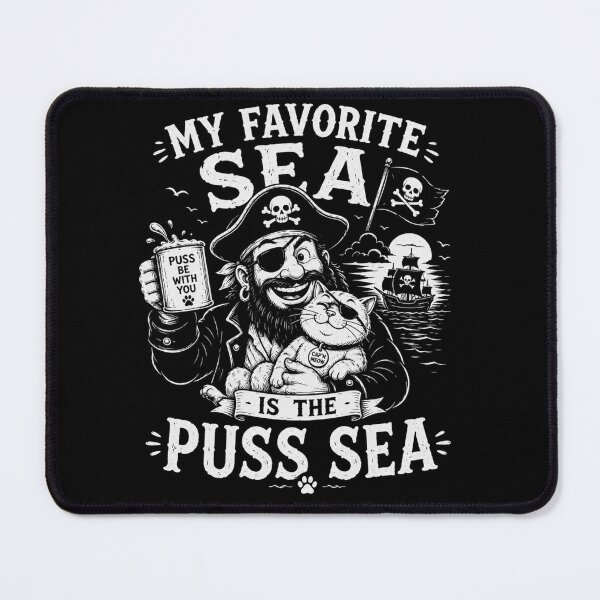 Item preview, My Favorite Sea is The Puss-Sea designed and sold by TheEndDesign.