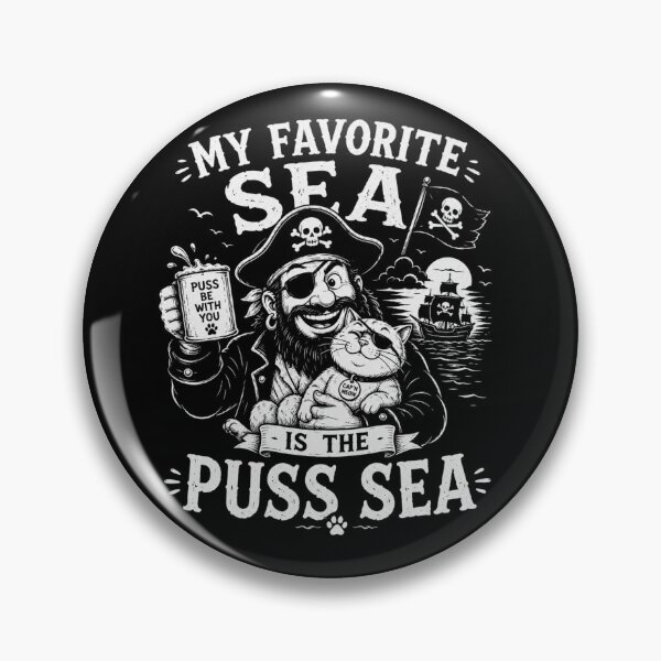 Item preview, My  Favorite Sea is The Puss-Sea designed and sold by TheEndDesign.