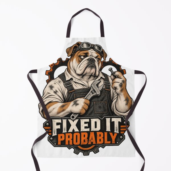Item preview, Bulldog Mechanic – Fixed It Probably designed and sold by Univers-shop.