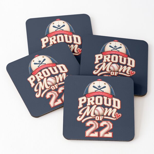 Item preview, Proud Mom of #22 – Baseball Mom Player Number 22 designed and sold by HO•Designs.