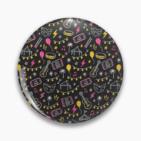 Item preview, Insomniac Festival Doodles – Alt Rock Seamless Pattern designed and sold by Fanverse Merchandise.