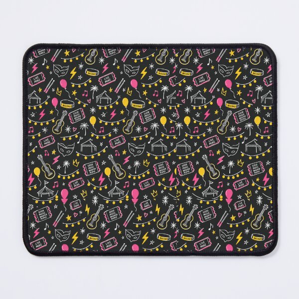 Item preview, Insomniac Festival Doodles – Alt Rock Seamless Pattern designed and sold by Fanverse Merchandise.