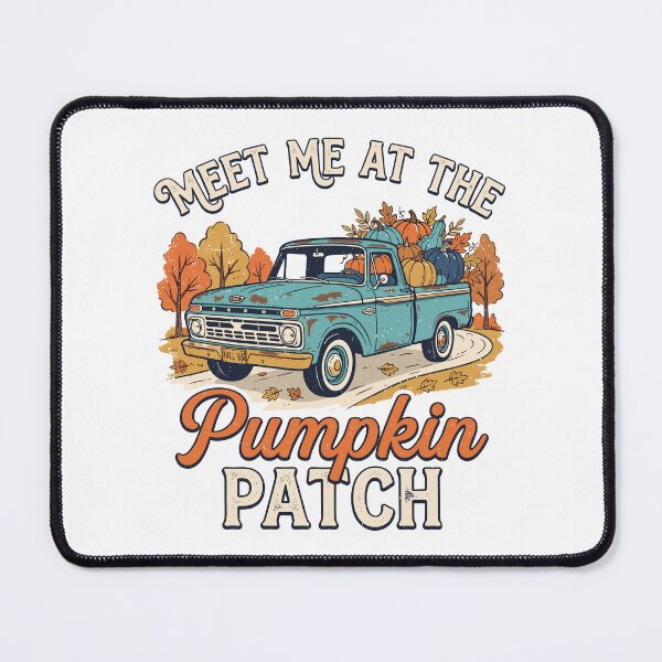 Item preview, Vintage Blue Fall Truck Autumn Harvest & Pumpkin Season designed and sold by Designart68.