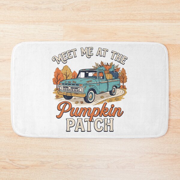 Item preview, Vintage Blue Fall Truck Autumn Harvest & Pumpkin Season designed and sold by Designart68.
