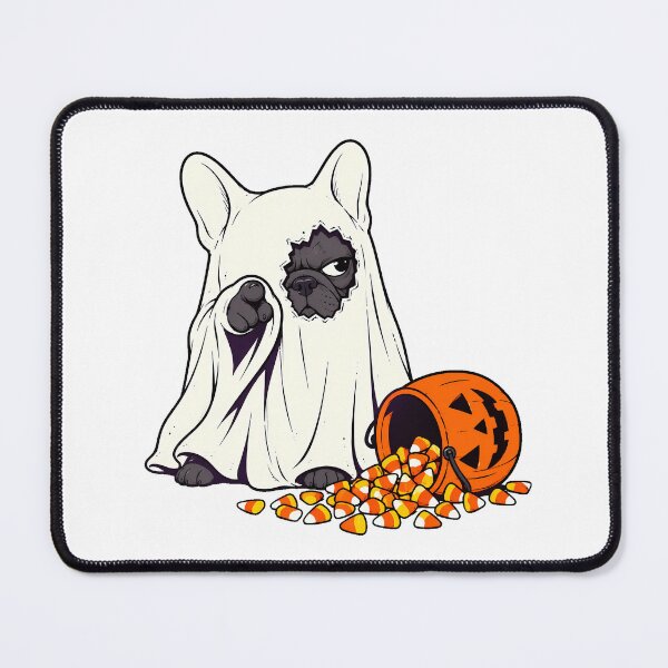 Item preview, French Bulldog Ghost Costume Grumpy Trick Or Treat Dog designed and sold by chattsuede.