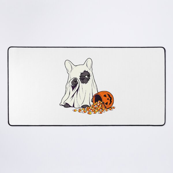 Item preview, French Bulldog Ghost Costume Grumpy Trick Or Treat Dog designed and sold by chattsuede.
