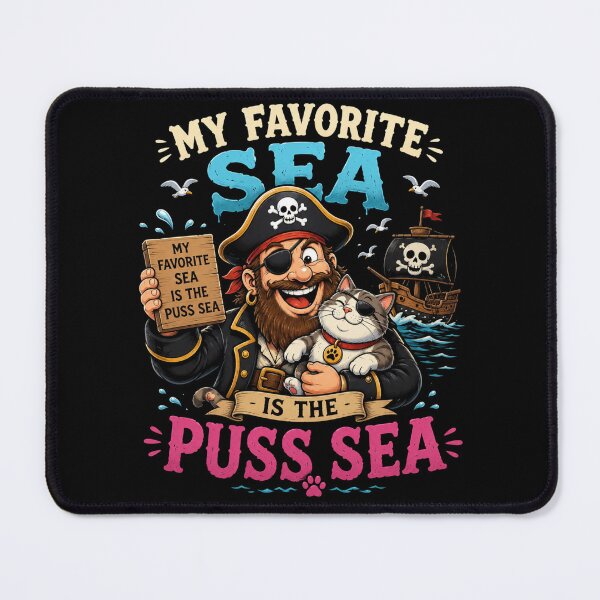 Item preview, My Favorite Sea is The Puss-Sea designed and sold by TheEndDesign.