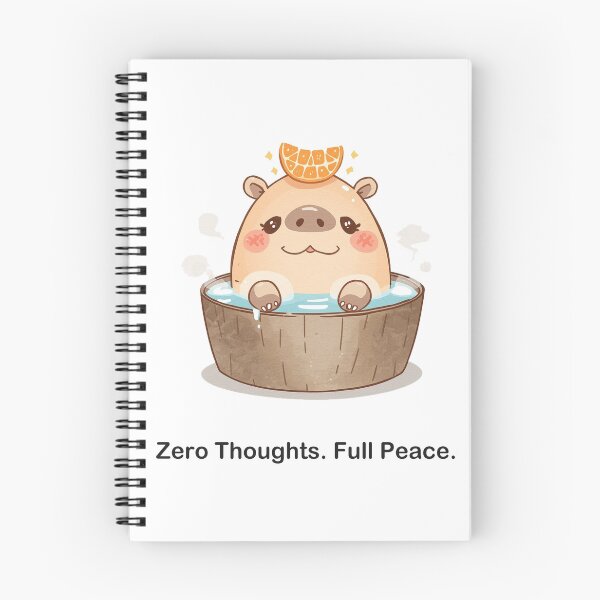 Item preview, Zero Thoughts Full Peace Capybara designed and sold by deepthinkanime.