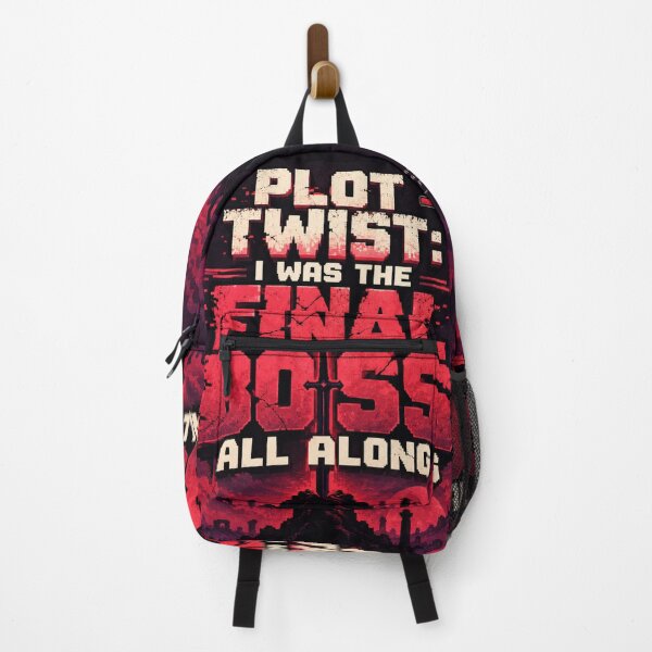 Item preview, Plot Twist I Was The Final Boss All Along – Gamer Meme Typography designed and sold by Fanverse Merchandise.