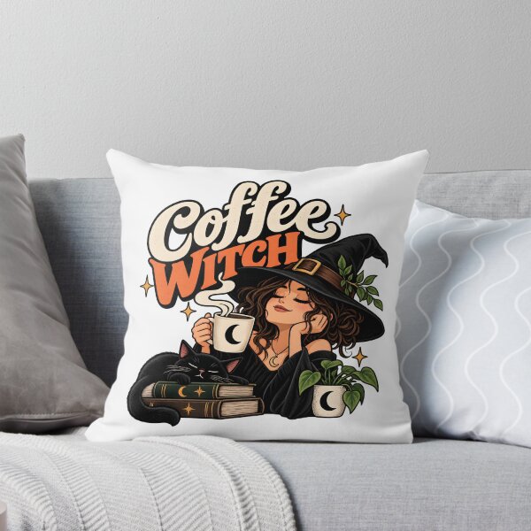 Item preview, Coffee Witch Cozy Gothic Coffee Lover designed and sold by shaswag.