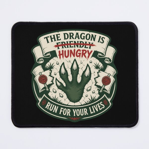 Item preview, The Dragon Is Hungry - Funny RPG Charisma Check Fail Shirt designed and sold by Dice_Goblin_Studio.
