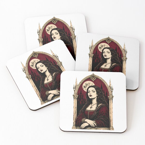 Item preview, Gothic Vampire Mona Lisa Dark Renaissance Parody designed and sold by chattsuede.