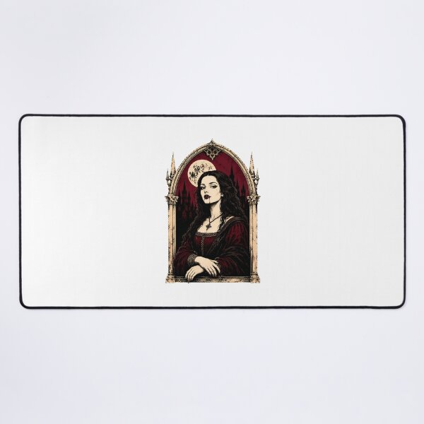 Item preview, Gothic Vampire Mona Lisa Dark Renaissance Parody designed and sold by chattsuede.