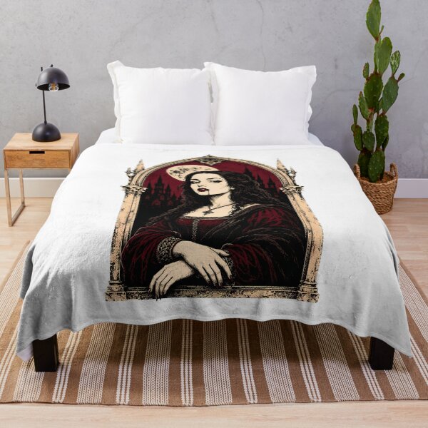 Item preview, Gothic Vampire Mona Lisa Dark Renaissance Parody designed and sold by chattsuede.