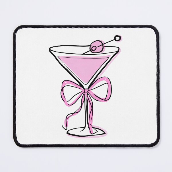 Item preview, pink bow martini designed and sold by madebykenz.
