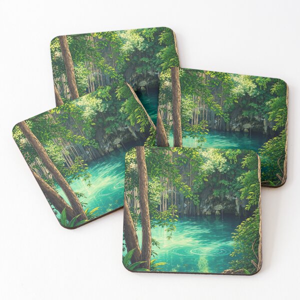 Item preview, MYSTICAL CENOTE ILLUSTRATION designed and sold by zupedesign.
