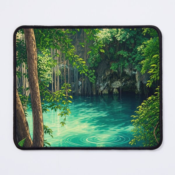 Item preview, MYSTICAL CENOTE ILLUSTRATION designed and sold by zupedesign.