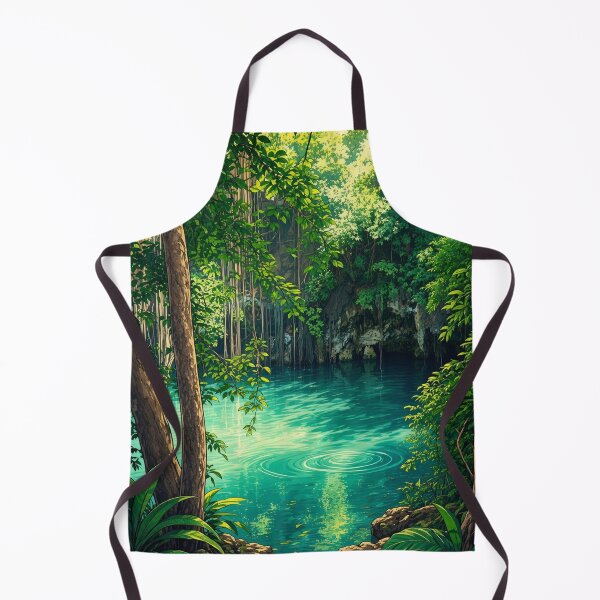 Item preview, MYSTICAL CENOTE ILLUSTRATION designed and sold by zupedesign.