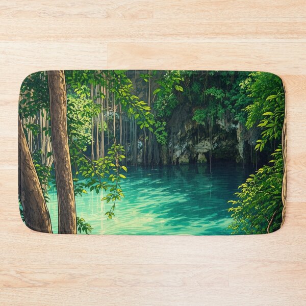 Item preview, MYSTICAL CENOTE ILLUSTRATION designed and sold by zupedesign.